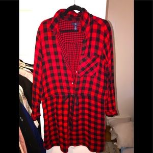 Gap flannel dress